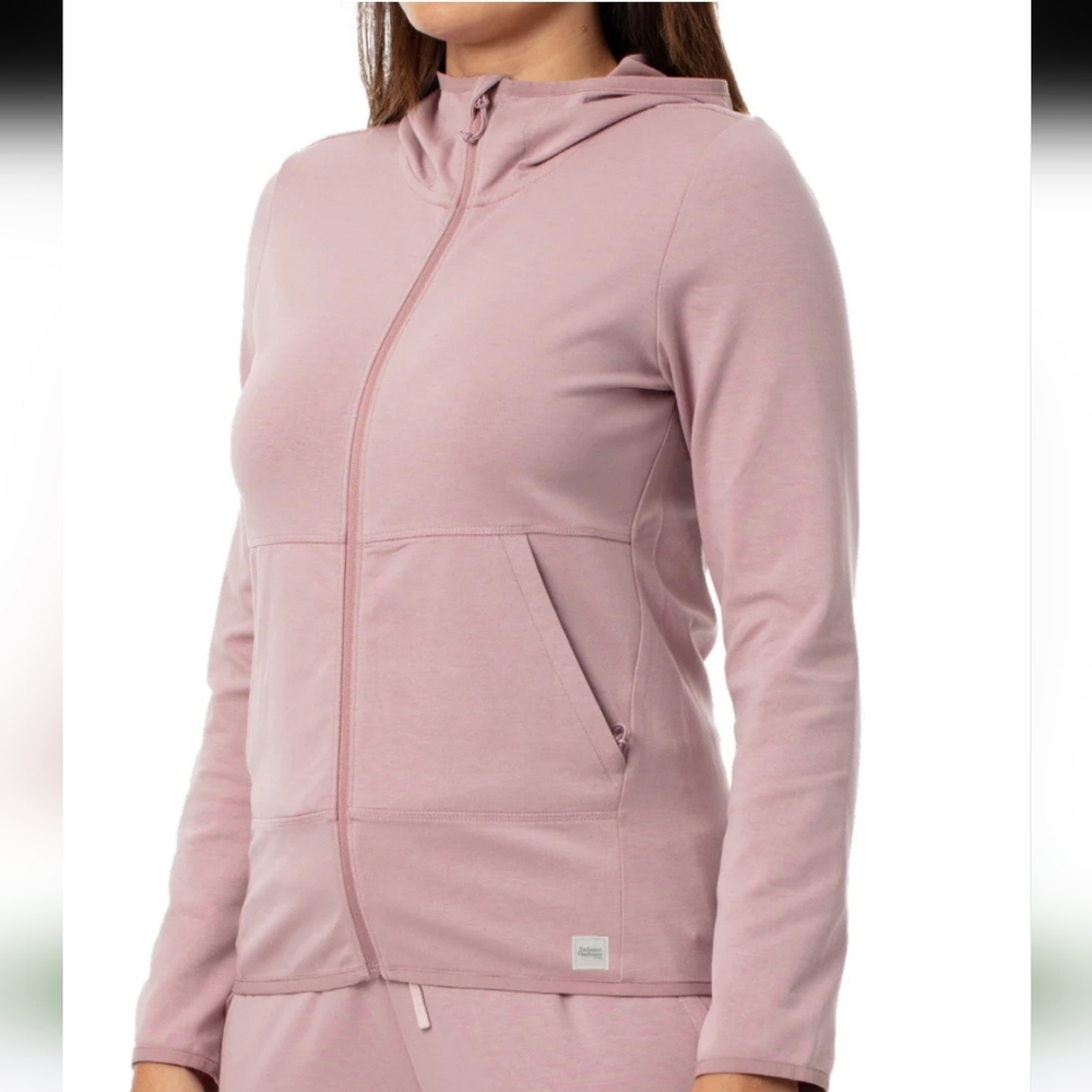 Tailwater Outfitters Pink Zip Hooded Jacket Size Small